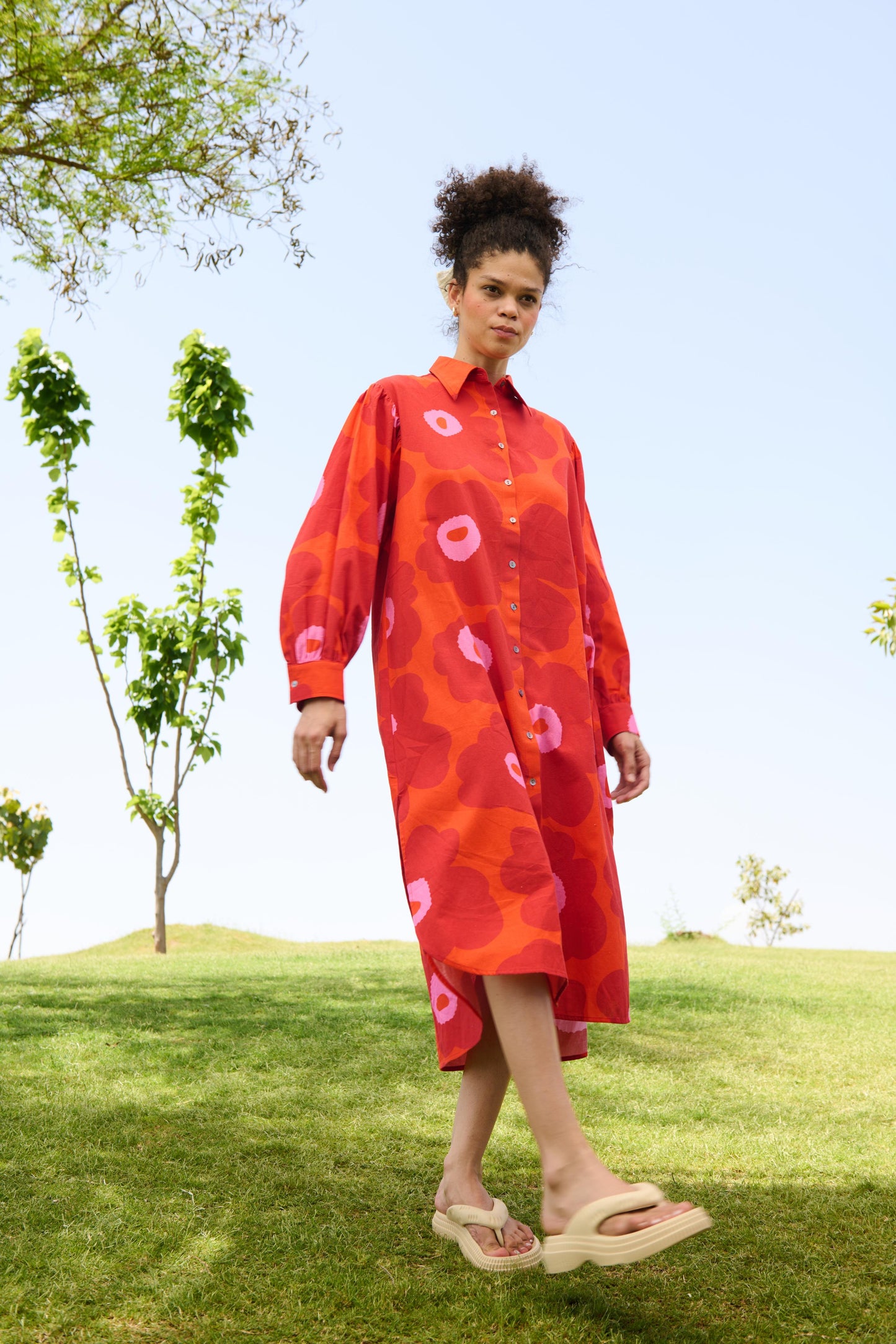 Jasmine Tunic (Red floral Mekko)