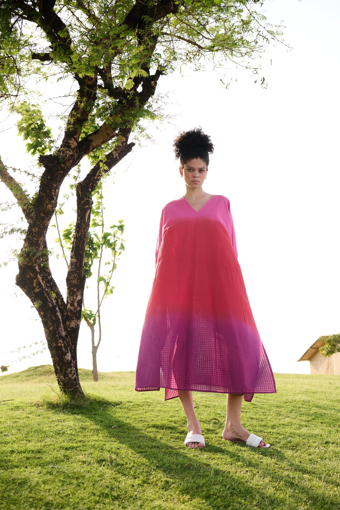 Angela Kaftan (Pink Red Purple Ombre)