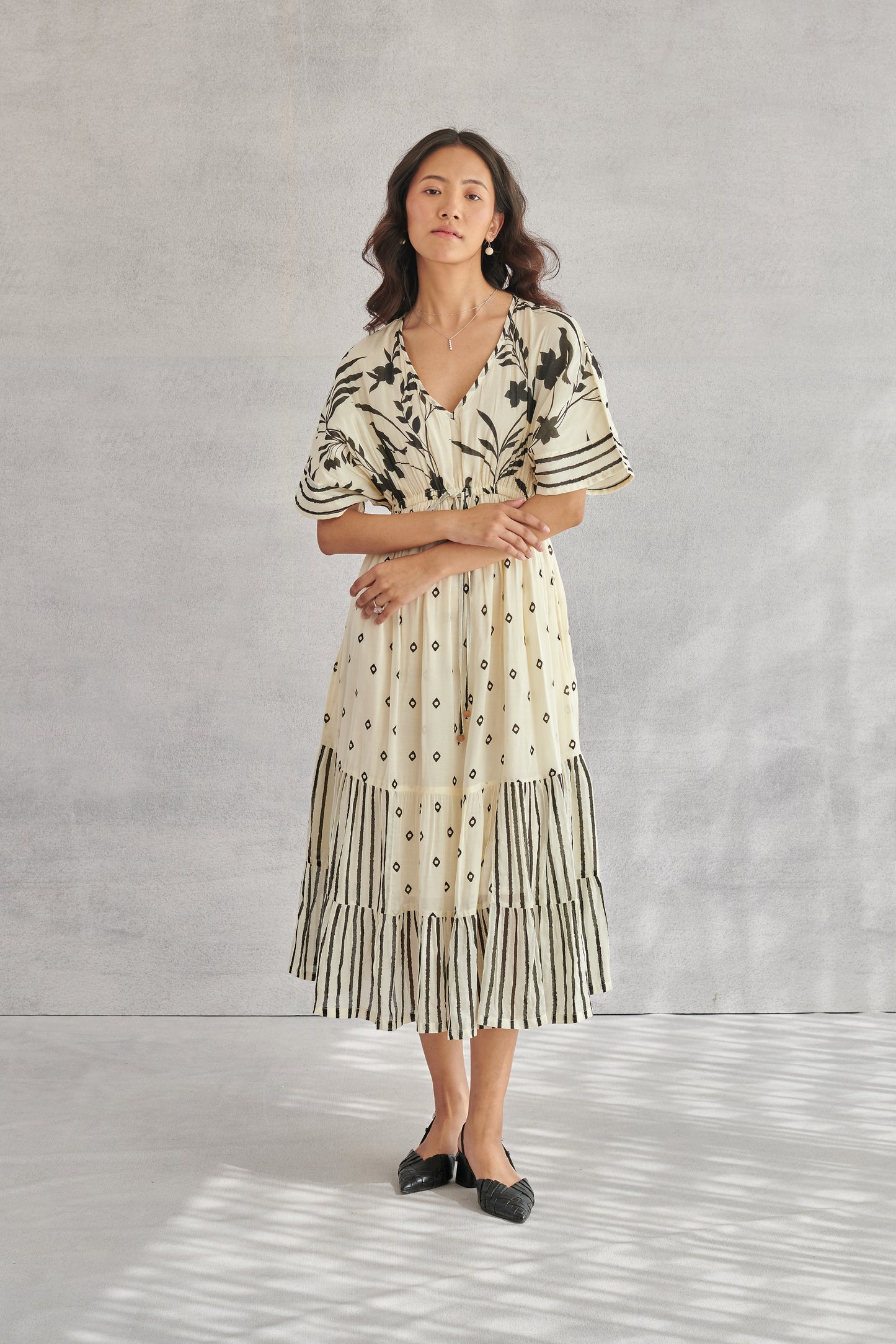 Kai Creme Kaftan Dress