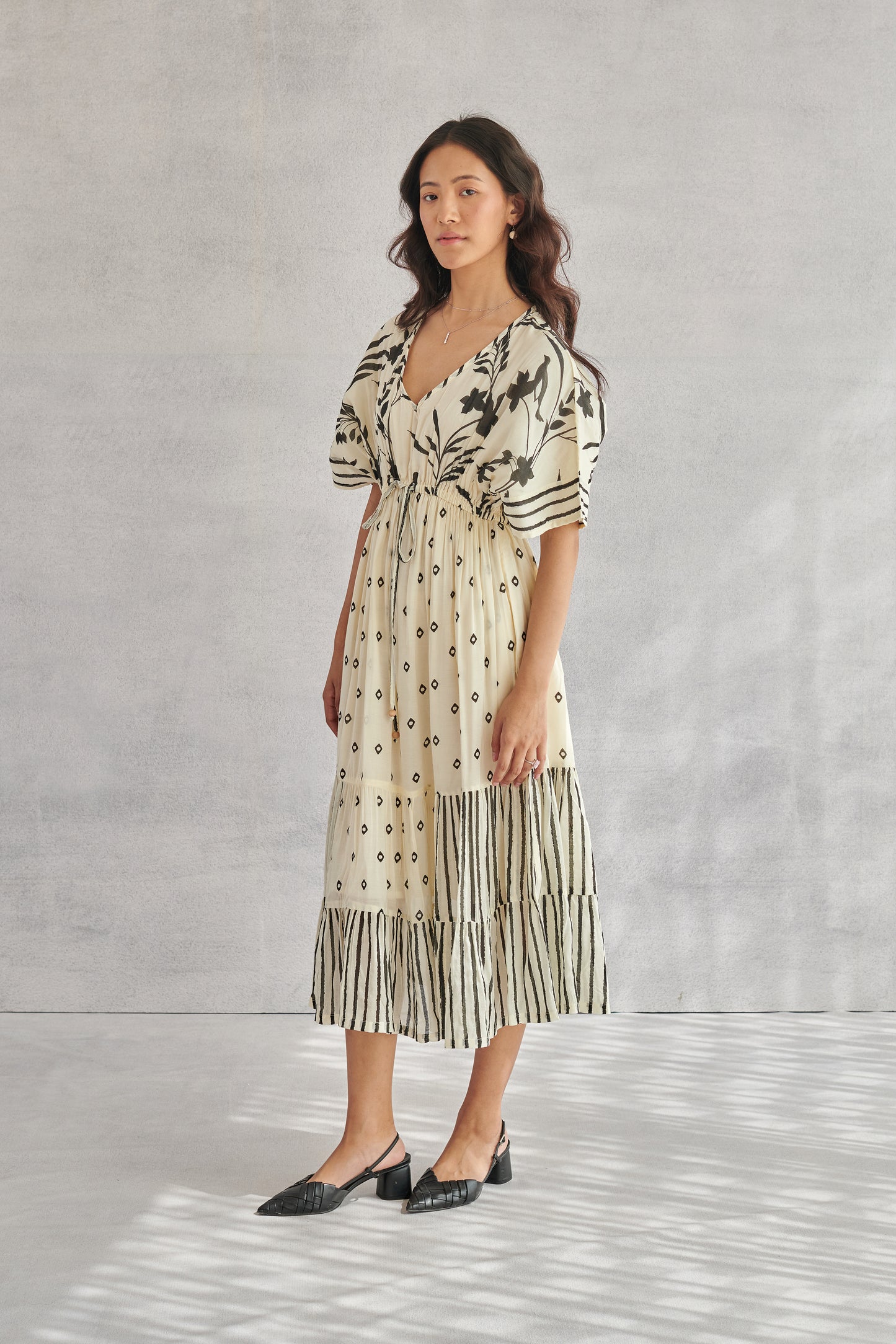 Kai Creme Kaftan Dress
