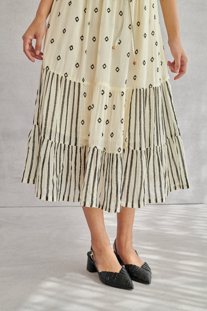Kai Creme Kaftan Dress