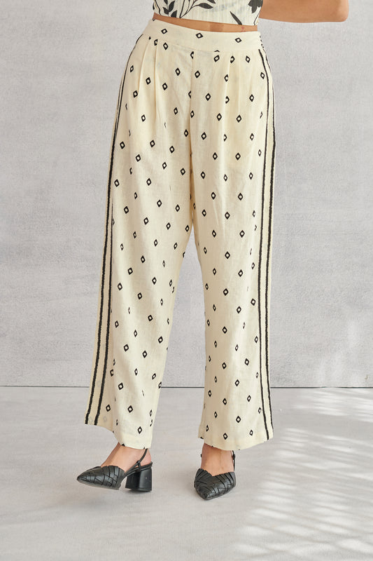 Glide Printed Linen Pants