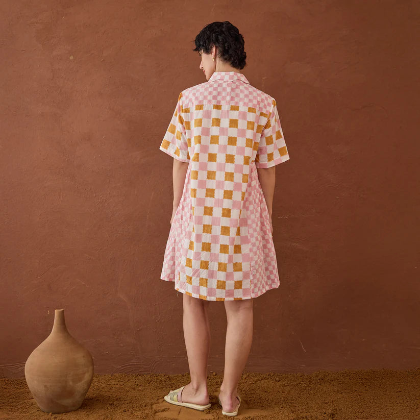 Bubblegum Shirt Dress