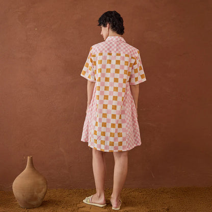 Bubblegum Shirt Dress