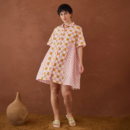 Bubblegum Shirt Dress
