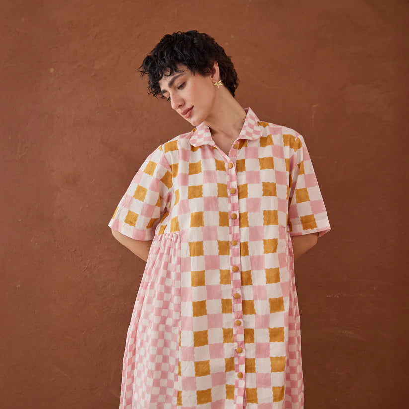 Bubblegum Shirt Dress