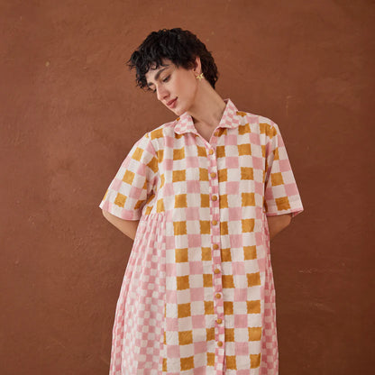 Bubblegum Shirt Dress