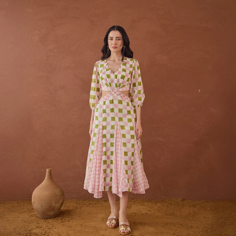 Gardenia Gingham Dress