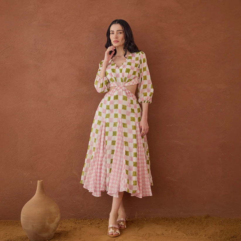 Gardenia Gingham Dress