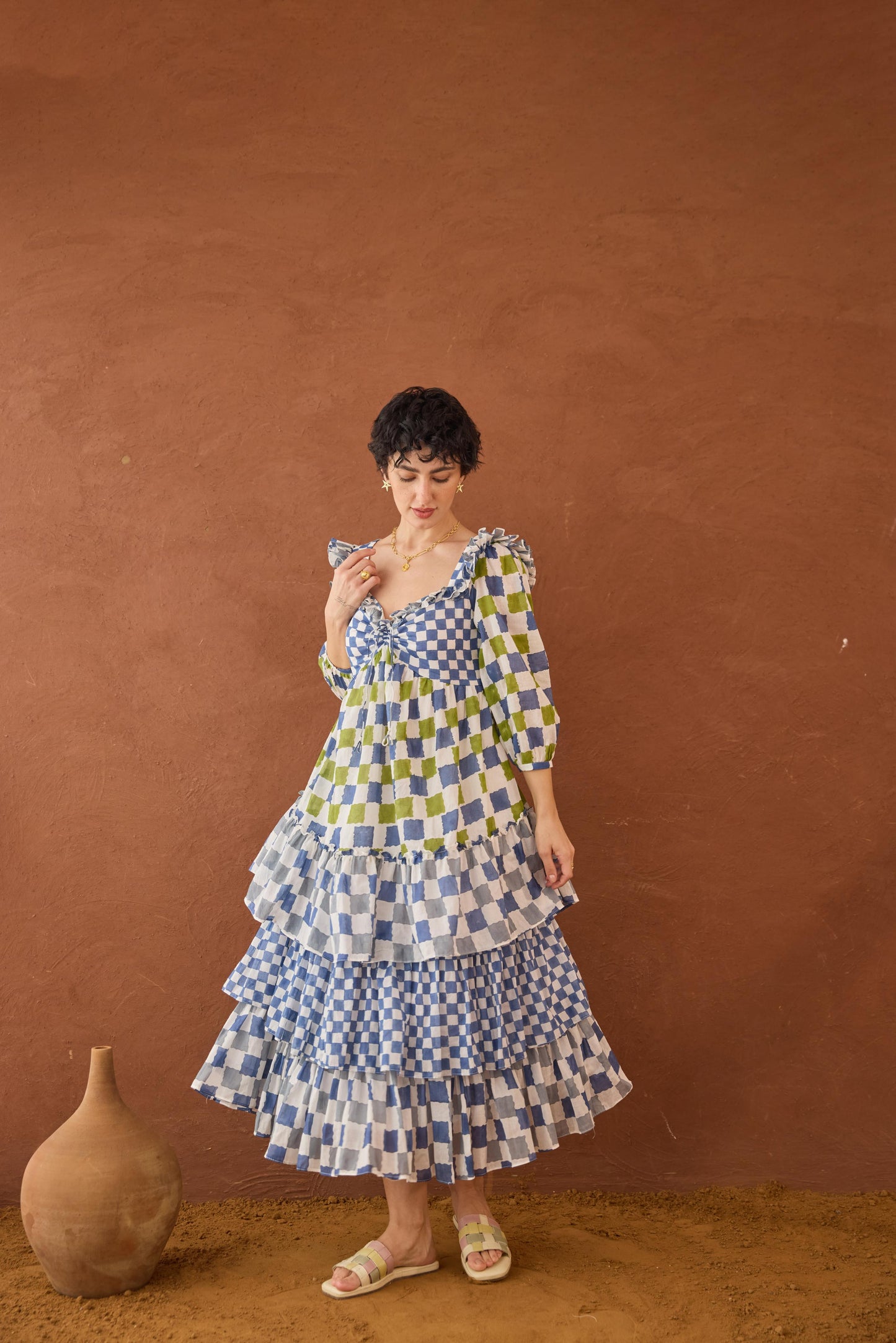 Azure Mosaic Dress