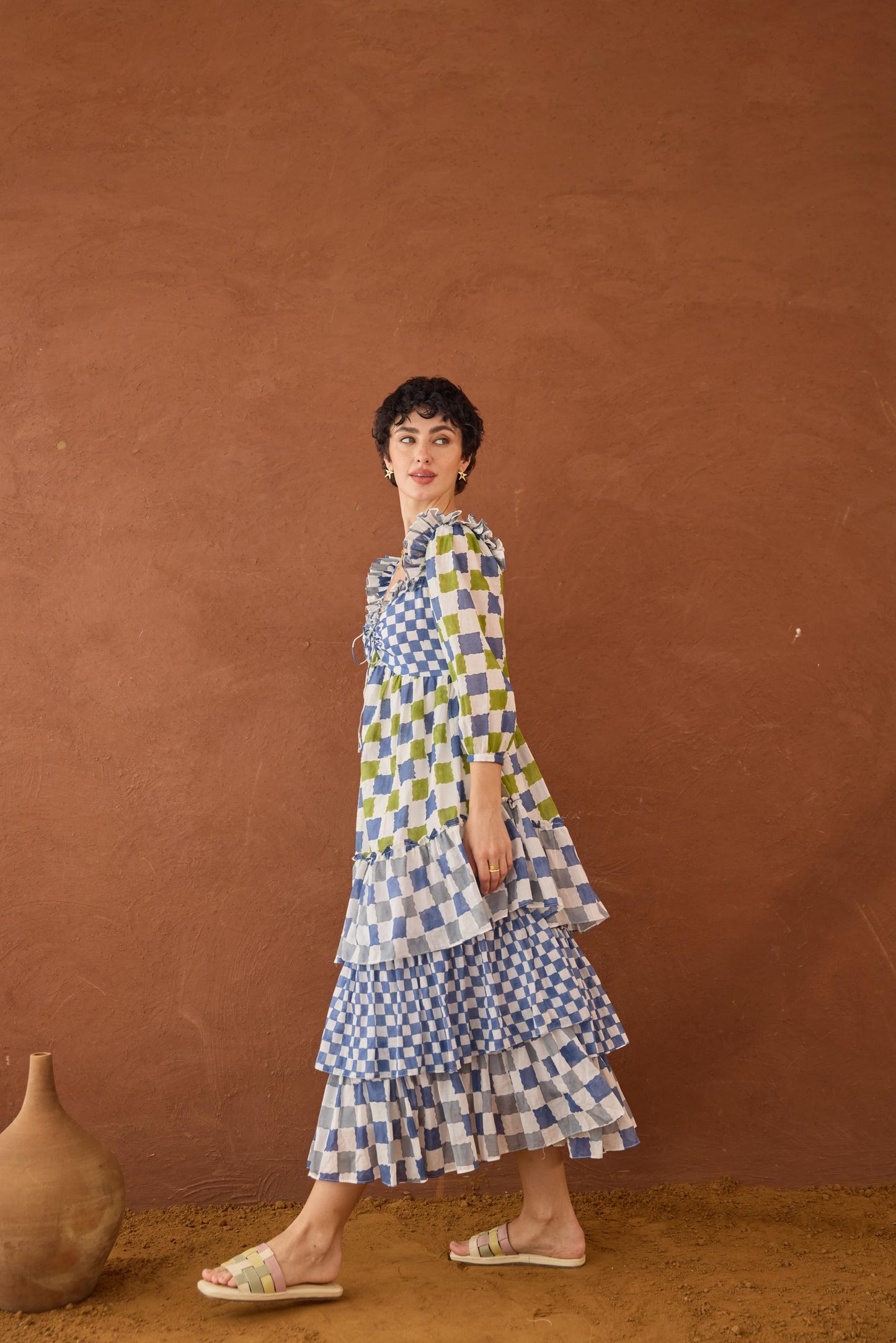 Azure Mosaic Dress