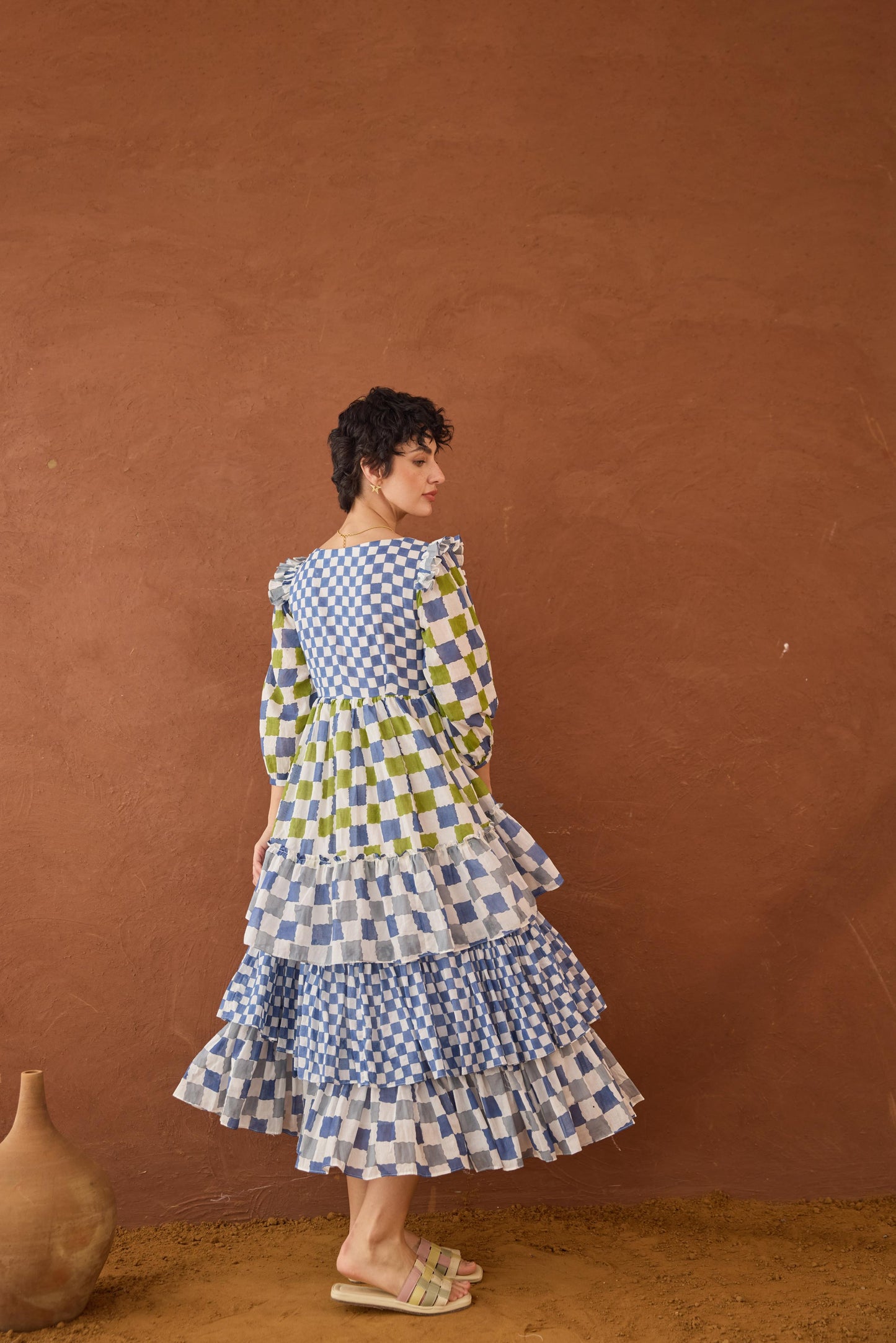 Azure Mosaic Dress