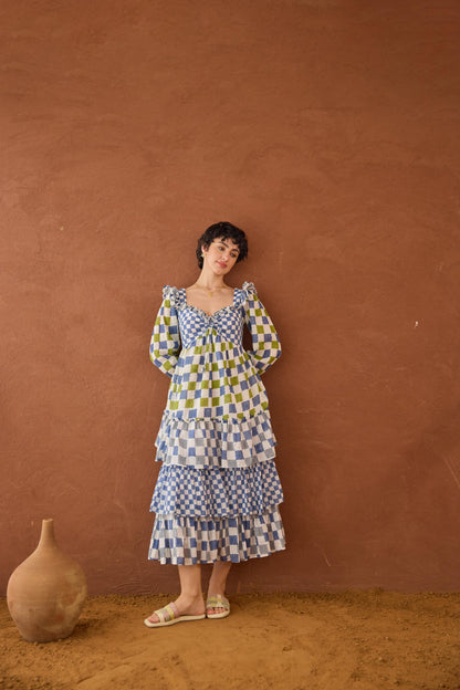 Azure Mosaic Dress
