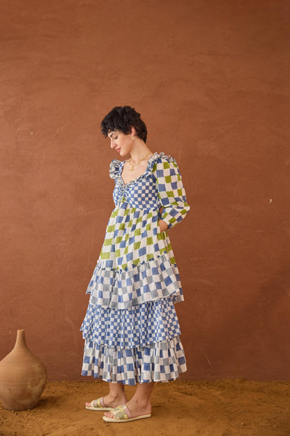 Azure Mosaic Dress