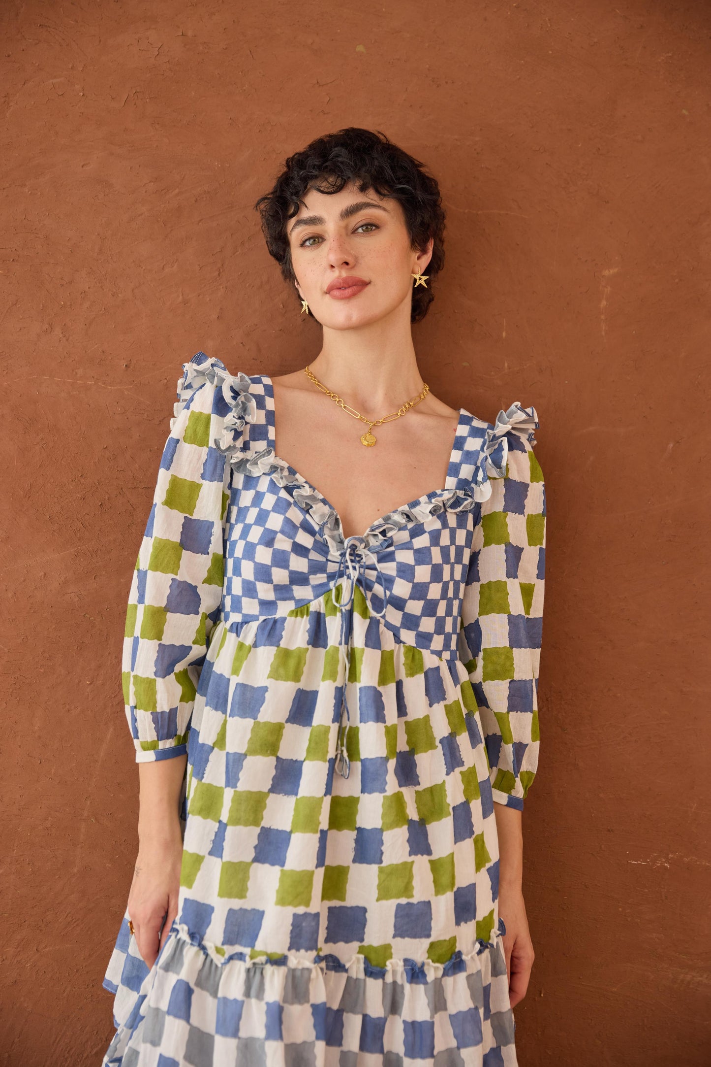 Azure Mosaic Dress