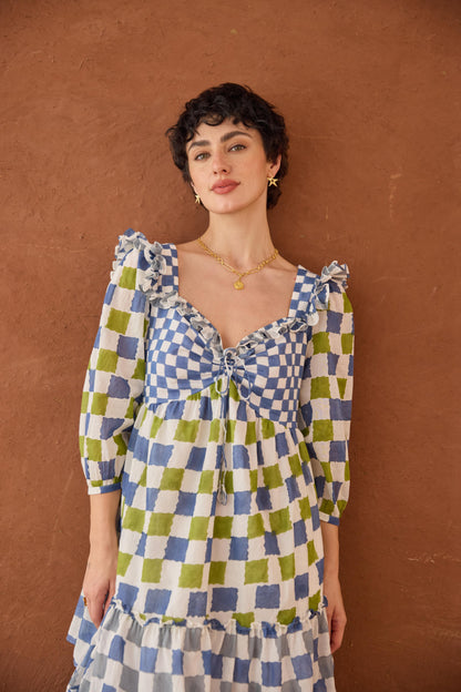 Azure Mosaic Dress