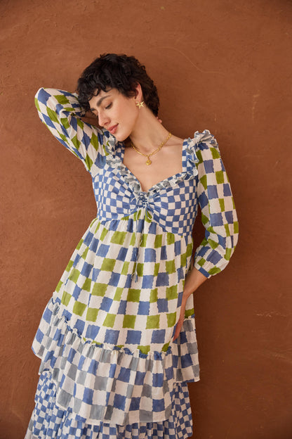 Azure Mosaic Dress