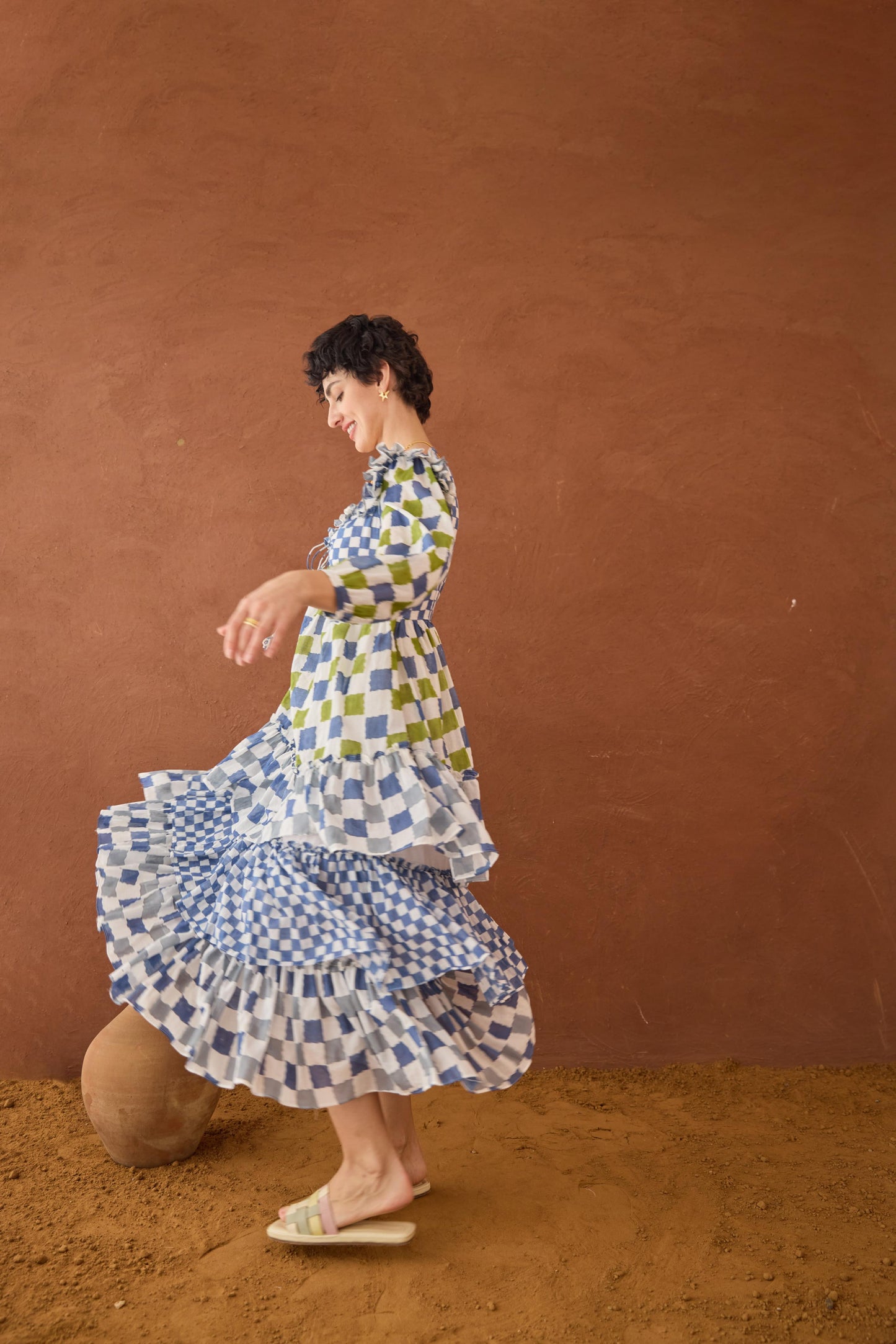 Azure Mosaic Dress