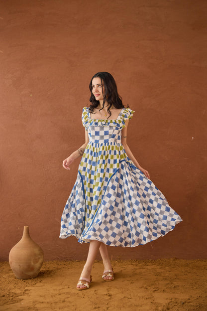 Sky Sketch Dress