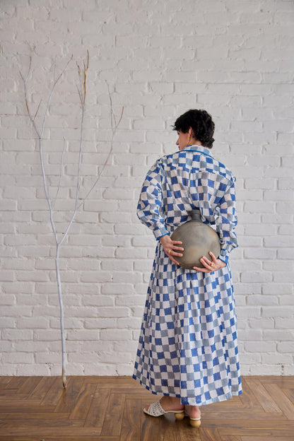 Blue Pixel Skirt