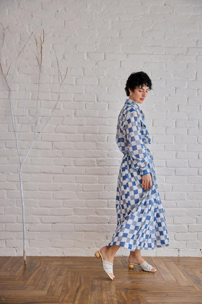 Blue Pixel Skirt