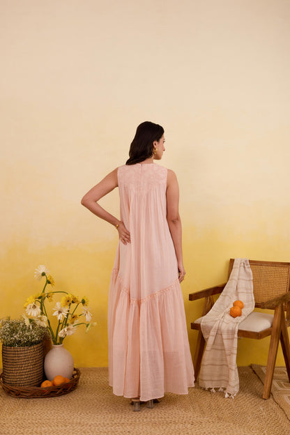Apricot Bloom Dress