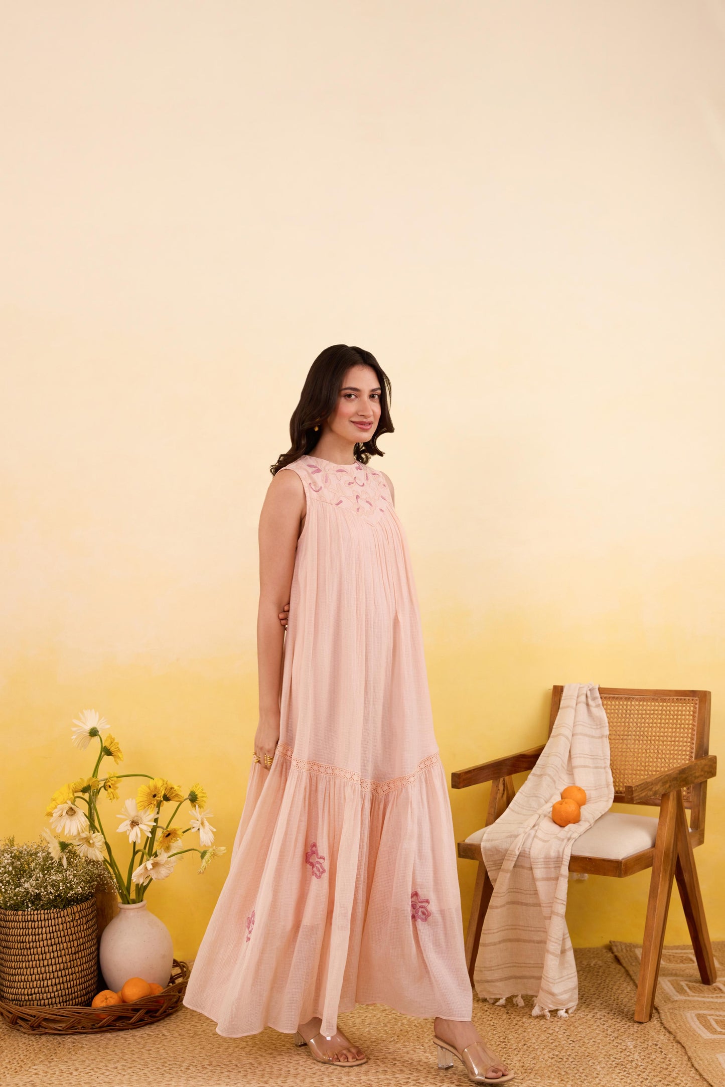 Apricot Bloom Dress
