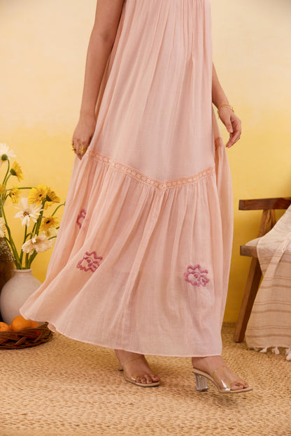 Apricot Bloom Dress