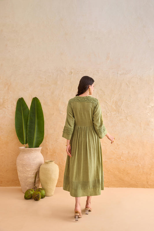 Olive Fern Dress