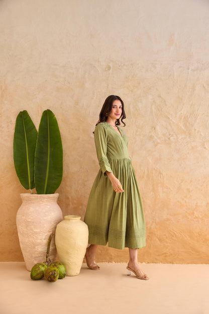 Olive Fern Dress