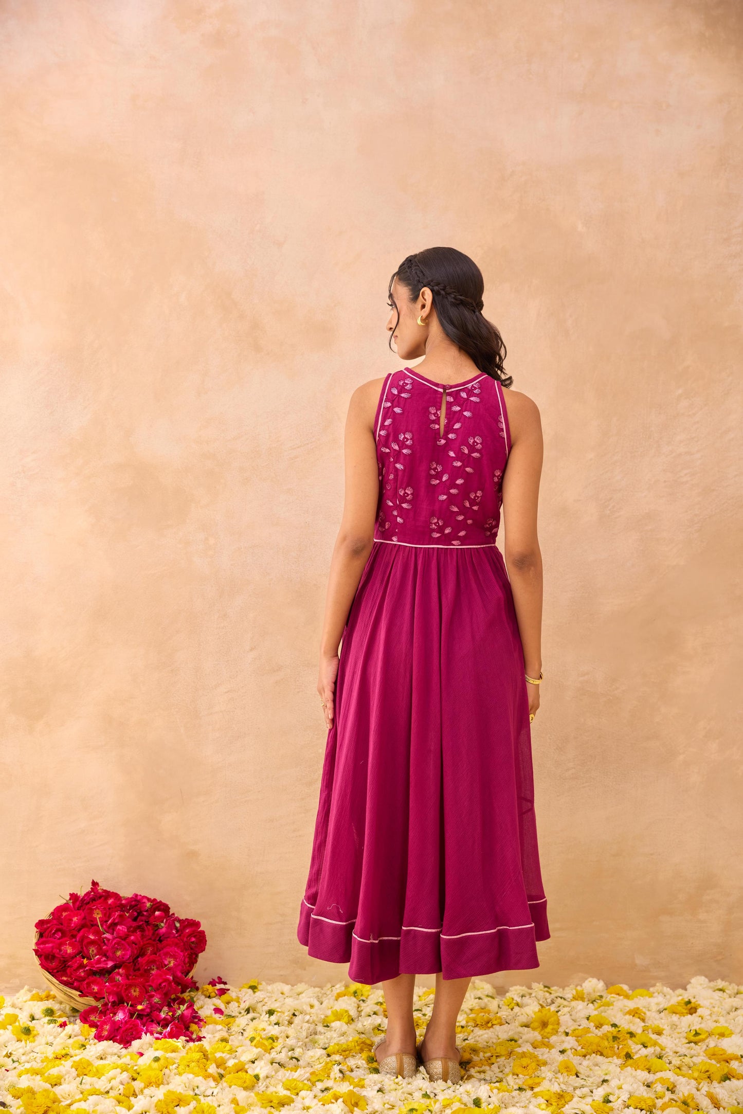 Magenta Meadow Dress