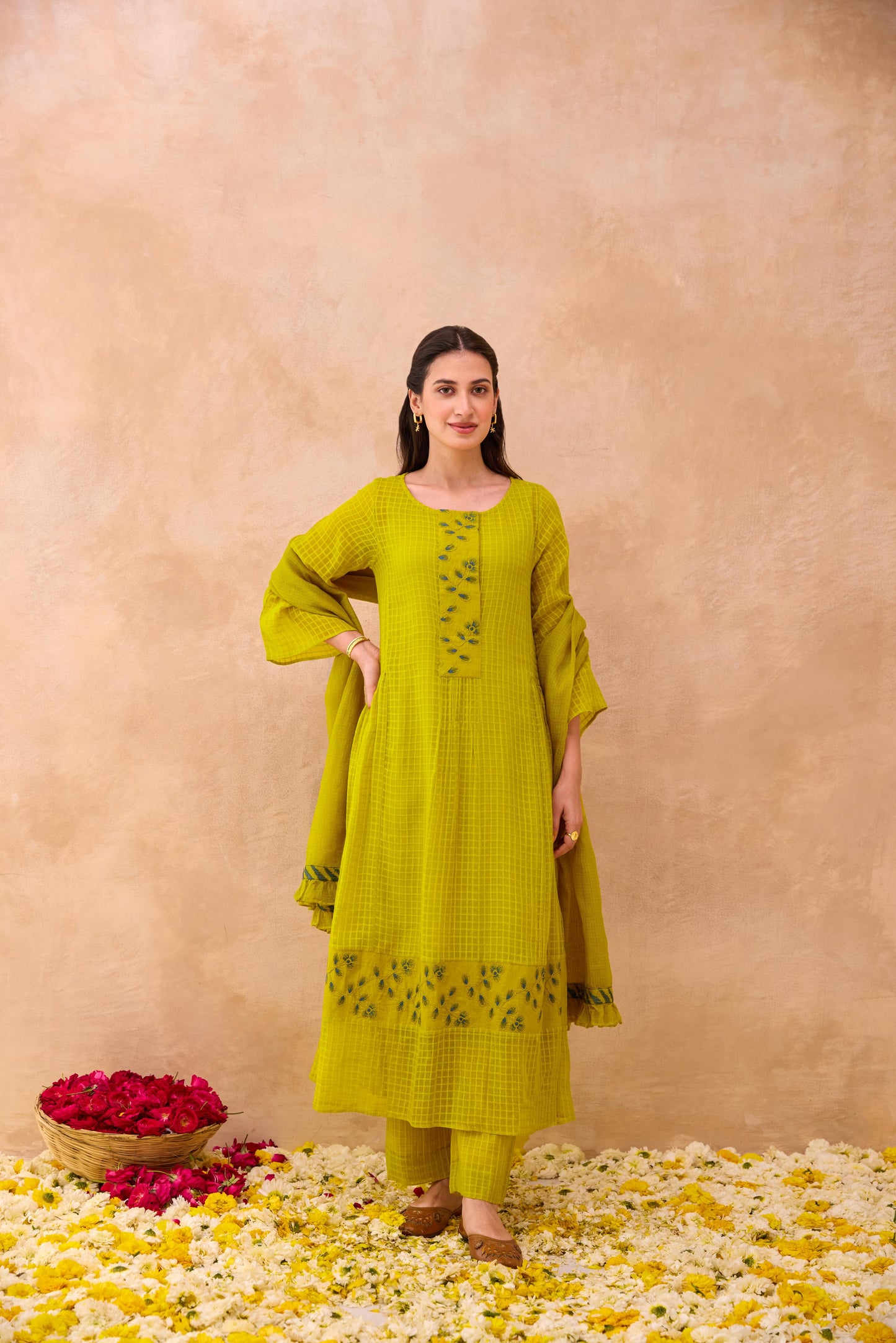 Amber Bloom Kurta Set