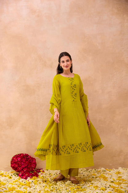 Amber Bloom Kurta Set