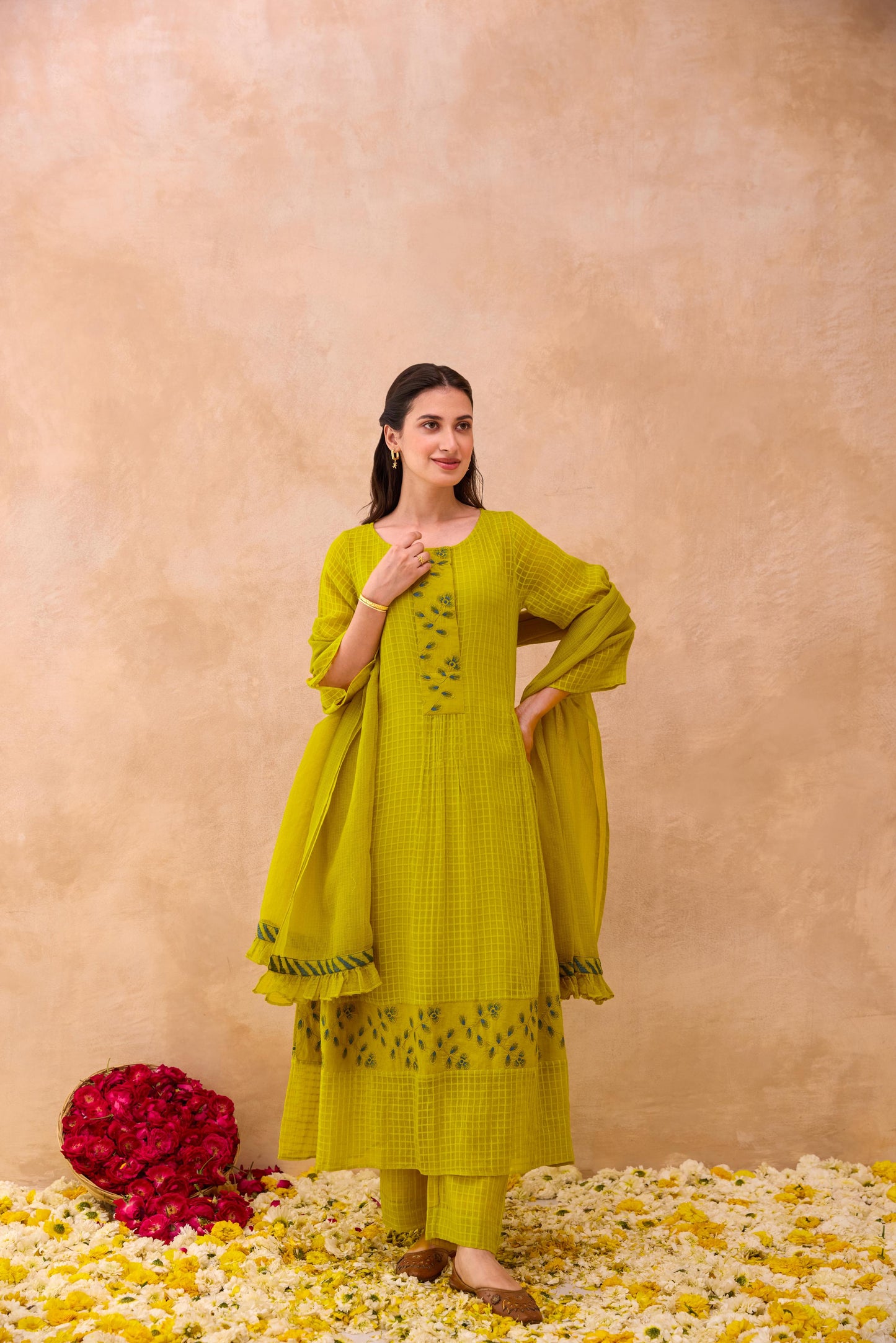 Amber Bloom Kurta Set