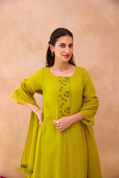 Amber Bloom Kurta Set