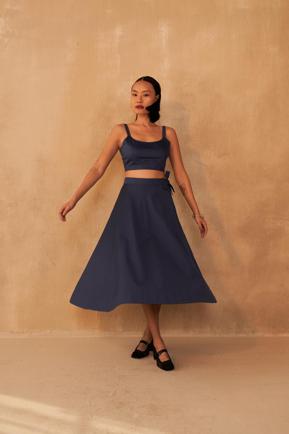 The Joyful Organic Cotton Midi Skirt