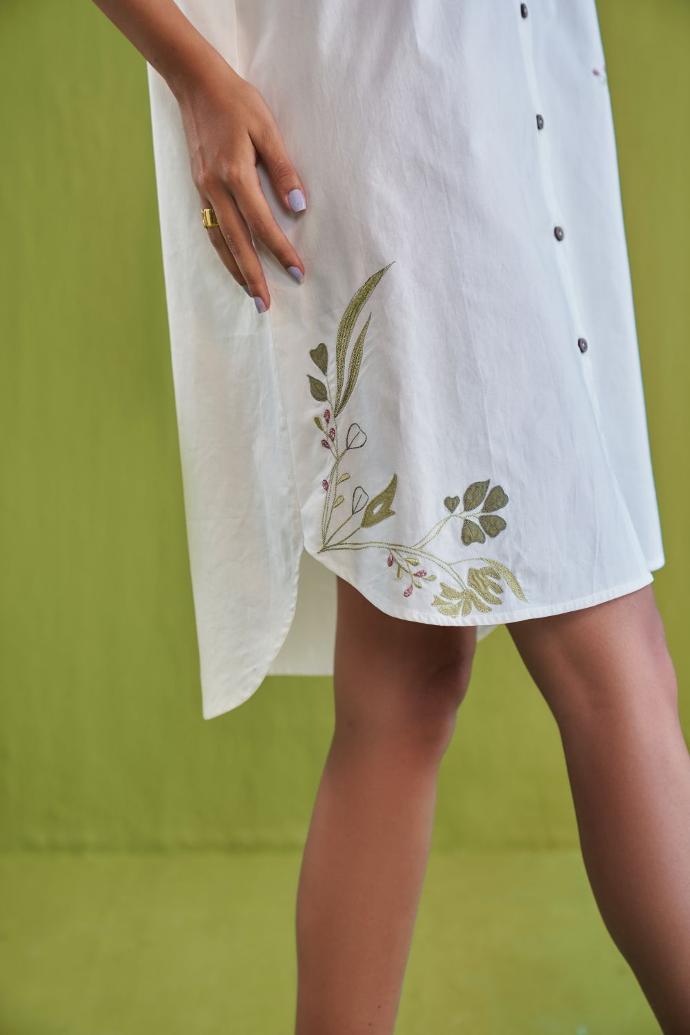 The Tropical Organic Cotton Shirt Dress