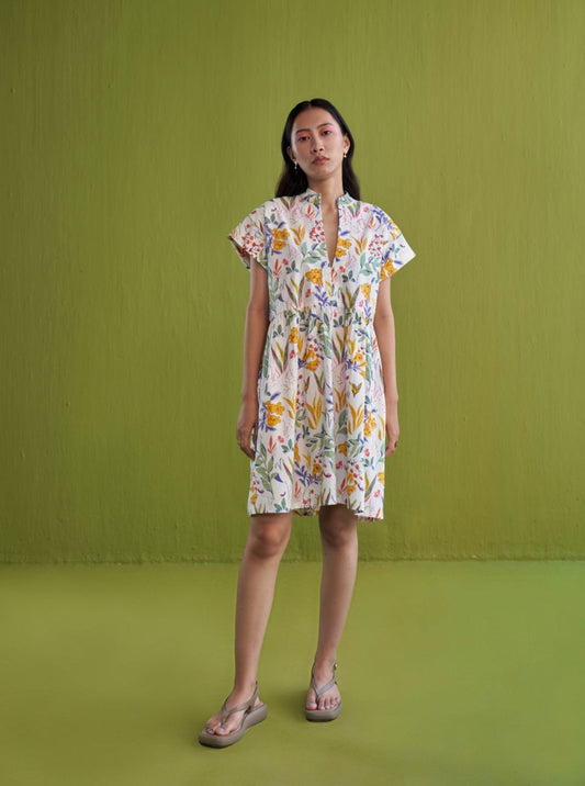 Tropical Garden Organic Cotton Dress