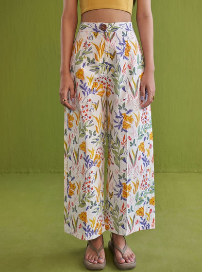 Tropical Garden Organic Cotton Trousers