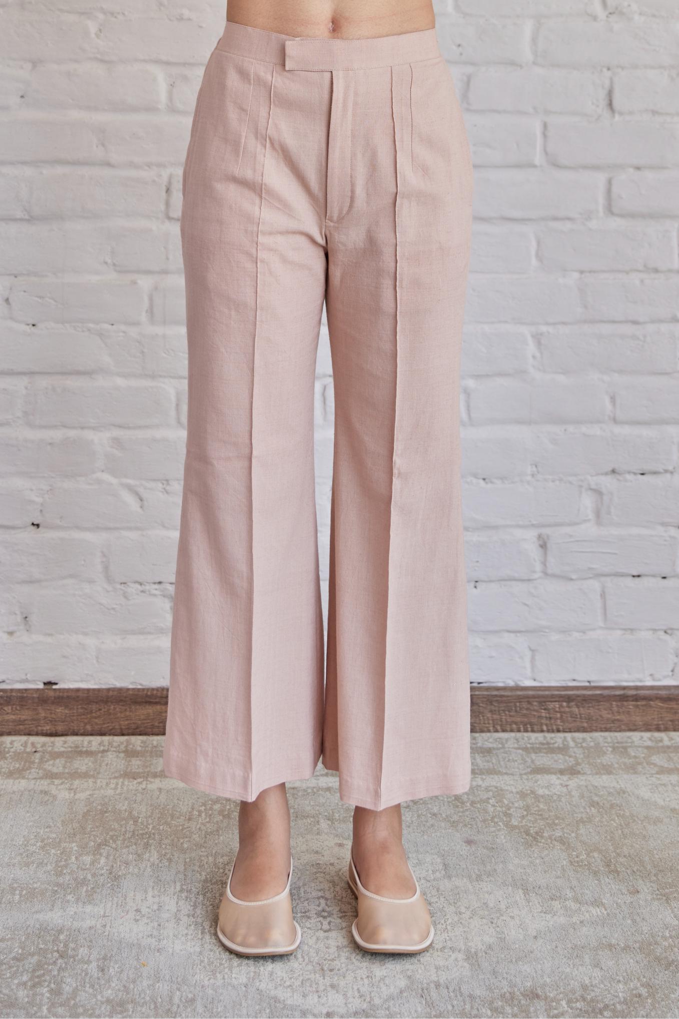 Pants Peachish Pink khadi