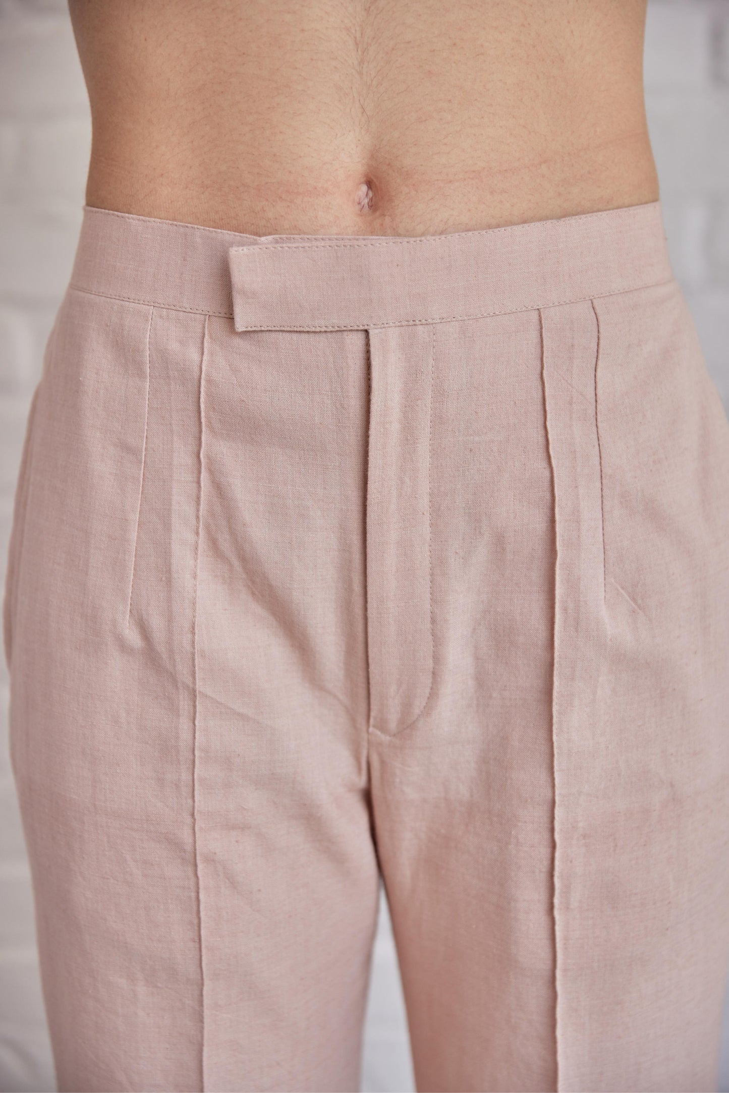 Pants Peachish Pink khadi