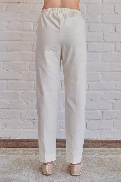 Pants White Khadi