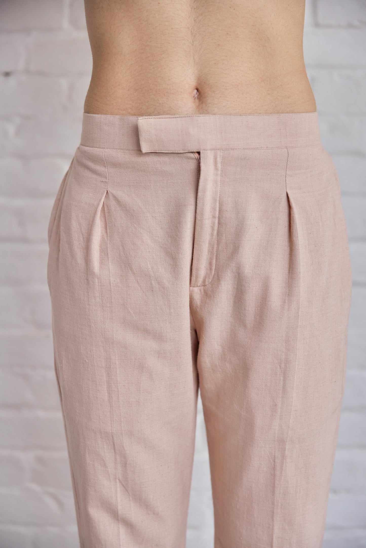 Pants Peachish Pink khadi