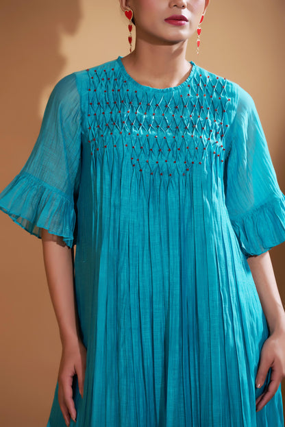 Amore Dress (Turquoise Blue)