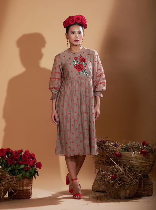 Maya Dress (Beige)