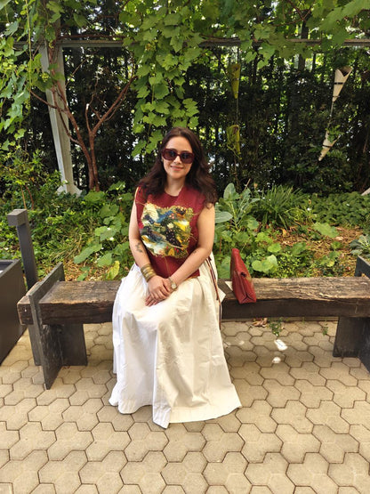 Plum Landscape Gilet