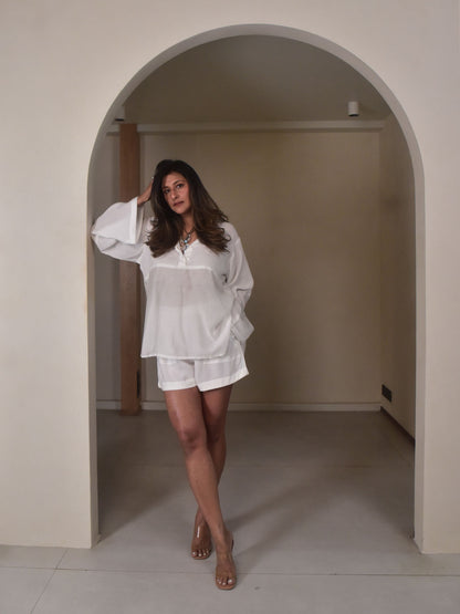 Dove Sheer Top