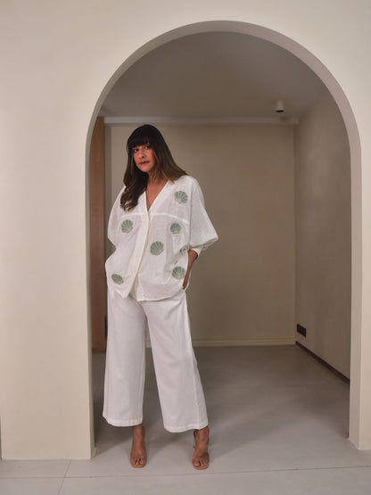 Isla Shirt - Mint Applique