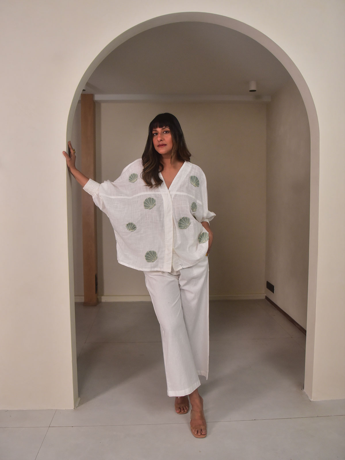 Isla Shirt - Mint Applique