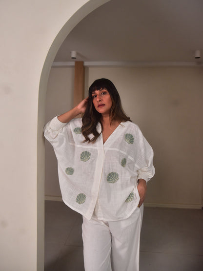 Isla Shirt - Mint Applique